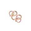 Plata de ley S925 hebilla S hebilla W hebilla M más anillo accesorios para joyería DIY hebilla de conexión para pulsera hebilla geométrica plateada chapada en oro