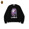 Moletom fino de terry para comércio exterior transfronteiriço, para homens e mulheres, estação outono, com estampa de letras homem-macaco e camuflagem, caimento solto, gola redonda, pulôver, moderno