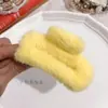 Clip para el Cabello de Felpa de Imitación de Piel de Conejo Clip para el Cabello Coreano de Otoño e Invierno Clip Grande de Tiburón Estilo Suave Accesorios para el Cabello Venta al por Mayor