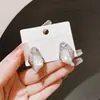 Brincos de Pérola Geométricos com Pino de Prata 925 para Mulheres, Brincos de Franja Modernos, Brincos de Luxo, Brincos Elegantes Retrô Venda por Atacado