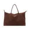 Bolsa Casual Estilo Coreano 2026 Otoño Versión Coreana Estampado de Leopardo Retro Gran Capacidad Tote Moda para el Trabajo y el Viaje Bolso de Hombro Único