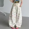 Pantalones finos de verano para niñas, pantalones de secado rápido estilo coreano para niñas mayores, pantalones largos casuales para niñas, pantalones a prueba de mosquitos para estudiantes de secundaria