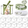 Caja Cuadrada de Acrílico Transparente de 5.5 cm para Guardar Dulces Caja para Empaquetar Velas de Burbujas Caja Cuadrada de Plástico para Minerales