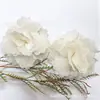 Novo Estilo Suave e Doce Malha de Cinco Folhas Rosa Acessórios DIY Presilha Flor de Sapato Flor de Roupa Acessórios Atacado
