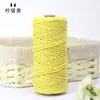 Corda de Fio de Algodão Colorido para Artesanato DIY Feito à Mão, Tecelagem de Estrutura de Escalada para Gatos, Decoração com Corda de Algodão, 2mm 100
