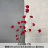 Flores Artificiais para Casamento em Tons Vermelhos, Balões de Hortênsia para Casamento, Decorações de Festa, Painéis de Flores Artificiais, Arranjos para Corredor e Materiais Florais