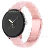 Aplicable a google nuevo reloj pixel google 1/2 correa de resina de tres cuentas correa de reloj acrílica acero inoxidable