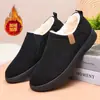 Botas de Neve Masculinas Novas de Inverno Forradas com Lã Espessadas Sapatos de Algodão Masculinos Quentes Confortáveis Mocassins de Calçar Sapatos Masculinos