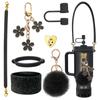 Funda de Silicona para Vaso Cubierta para Vaso Stanley Diamond Vaso Ice Bully Amor Cuerda Portátil Colgante para Vaso Traje Combinado Accesorios