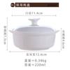 Tazón para Huevo al Vapor de Porcelana Blanca de Hueso para el Hogar, Cerámica Comercial para Sopa al Vapor Nido de Pájaro con Tapa y Asas, Olla Individual para Estofado para Bebé, Estofado al Baño María