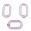 Bolsos de Mano para Joyería Accesorios Plástico Acrílico Alto Brillo Transparente Coloreado 16*27 Eslabón de Cadena Argolla Abierta