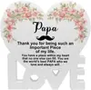 Nuevos Adornos Acrílicos Transparentes de Amazon para Papá, Regalo de Cumpleaños del Día del Padre, Bendiciones, Decoraciones de Escritorio