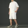 Novo Conjunto Esportivo Casual de Verão 2026 para Homens, Camisa Polo Versátil de Manga Curta Cor Sólida, Shorts, Conjunto de Tamanho Grande