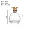 Frascos de Perfume em Estoque 100ml Frascos de Perfume de Vidro Transparente Embalagem Redonda Frascos para Sub-embalagem Frascos de Vidro Frascos Vazios Atacado