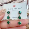 Brincos Longos de Cristal Estilo Hong Kong de Luxo Leve Retro de Alta Qualidade para Mulheres, Brincos Tendência Novos de 2026, Acessórios de Orelha Versáteis para Celebridades da Internet