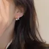Pendiente de Clip para Oreja con Disco de Espiral para Mosquitos de Perla, Femenino, Suave, Pendientes Perforados, Exquisito, Pequeño, Flor, Pendientes de Clip de Alta Gama
