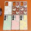 Funda de Teléfono Mariposa Brillante Diamante Imd Perla Adecuada para Apple 17 Nicho 16E/15 Estilo Femenino 13/14 Moderna 16