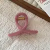 Nuevo Pasador de Pelo de Calabaza de Gama Alta para Primavera y Verano con Hebilla de Mariposa Curva Simple, Pinza de Tiburón Grande para Cabello Grueso, Accesorio para el Cabello de Mujer
