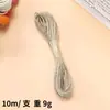 Cuerda de Yute Delgada de Colores 1.5 mm * 10 m para Manualidades Tejida a Mano Regalo de Navidad Etiqueta Retro para Empaque Lista para la Venta