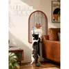 Placa arranhadora de sisal arqueada listrada retrô para gatos, protetor de parede resistente ao desgaste, placa arranhadora de gato empilhável para paredes da sala de estar, suprimentos para arranhar gatos