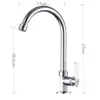 Grifo de Cocina Aleación de Zinc Fregadero Fregadero Cocina A Prueba de Salpicaduras Grifo Extraíble Fregadero Balcón Acero Inoxidable