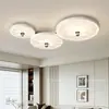 Luminária Pendente de Quarto Estilo Vintage Creme, Lâmpada Principal de Estudo para Quarto com Textura de Madeira de Nogueira Retrô, Luminária de Teto Colmeia Francesa com Proteção para os Olhos