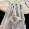 Pantalones de Chándal de Marca de Moda para Hombre, Nuevo Estilo Primavera y Otoño 2026, Estilo Hong Kong, Holgados de Pierna Recta con Cordón, Deportivos Casuales