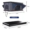 Tienda de aleación de aluminio con tragaluz de apertura rápida, automática emergente, tienda de techo para coche SUV portátil para camping al aire libre con techo duro