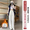 Pantalones Deportivos Estilo Americano para Mujer, Otoño e Invierno 2026 Nuevos Pantalones de Chándal Rectos Holgados, Pantalones Casuales de Pierna Ancha Adelgazantes para Figuras Pequeñas