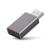 Cable Adaptador de Audio USB a 3.5mm Geyun Divisor para Auriculares y Micrófono de Computadora Tarjeta de Sonido Externa sin Controlador USB