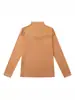 Nueva colección de otoño e invierno: Top base de cuello medio para mujer con detalle de cadena en el pecho, un top ajustado elegante y cálido, perfecto como capa interior o una camiseta moderna