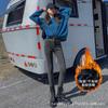 Otoño e Invierno Forrado de Felpa Nuevo Jeans Skinny de Cintura Super Alta Pequeño Delgado Alto Estiramiento Pantalones Lápiz Niños