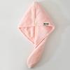 Gorro para cabello seco directo de fábrica, toalla absorbente de secado rápido de vellón coral para mujer, gorro de baño, toalla de microfibra para cabello seco