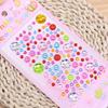 Pegatinas de Gemas para Niños Pegatinas de Diamantes de Cristal de Dibujos Animados Color Maquillaje Niñas 3D Premio Pegar Juguetes Decorativos