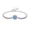 Pulsera de Plata Esterlina de Venta Caliente Transfronteriza Moda Circonio de Alto Color Moissanita Cierre de Langosta Pulsera Ajustable Joyería para Mujer Venta al por Mayor