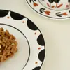 Conjunto Criativo de Xícara e Pires de Cerâmica Flor Tulipa Coreana para Casa Café Loja de Café Xícara e Pires de Café com Leite Xícara de Chá da Tarde