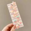Pequeños Tendones de Goma para Niños Lindo Dibujo Animado sin Cabello Bebés Niñas Lazo Pequeño Cuerda para el Cabello Pequeño Anillo para el Pulgar Accesorios para el Cabello