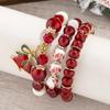 Presente de Natal Transfronteiriço Joia Bohemia de Contas Multicamadas Pulseira de Natal Feminina com Contas de Cristal DIY