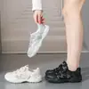 Tênis Chunky Dad Shoes com Cadarço de Renda Feminino 2026 Outono Novo Malha Respirável Casual Esportivo Tênis de Corrida para Estudante