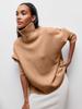 Ropa de mujer personalizada 2023 Nuevo suéter de fiesta europeo y americano suéter suelto de cuello alto cruzado de otoño e invierno