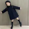 Abrigo de Lana para Niña 2026 Otoño/Invierno Nuevo Estilo Infantil de Gama Alta Estilo Británico Abrigo de Lana de Longitud Media de Doble Botonadura