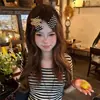 Pinza para el pelo cuadrada de lunares blancos y negros estilo coreano, pinza lateral para flequillo, pinza de alta gama para mechones rotos, pinza para el pelo, accesorio simple para el pelo