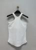 Qianghe Primavera y Verano Nuevo Estilo Japonés Americano Retro Chica Caliente Camisola Ajustada Color Piel Nude Amigable con la Piel Casual Top sin Mangas