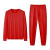 Tela Cepillada 100% AlgodónConjunto de Ropa Interior Térmica de Algodón Puro Natural para Hombre para Otoño e Invierno, en Stock, Aislado