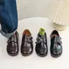 Zapatos de Cuero de Moda para Niñas 2026 Primavera Nuevos Estilo Coreano Transpirables Zapatos Casuales para Niños Estilo Británico Zapatos de Vestir Comercio Exterior