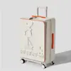 Fábrica de Origem Yiwu Mala Multifuncional de Abertura Lateral Mala de Mão 20 polegadas com USB Porta-Copos Dobrável e Alça de Carrinho