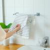 Toallero de baño sin perforaciones, estante de almacenamiento multicapa para baño, con drenaje, para colgar zapatillas