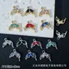 Pendente de Cauda de Peixe Fada Colorido Cravejado de Diamantes Mais Vendido Materiais de Acessórios de Joias para Pulseira com Contas DIY, Colar, Brincos