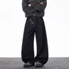 Jeans Americanos para Hombre Verano Delgados Estilo High Street Americano Lavado Rasgado de Moda Marca Sueltos Rectos Pantalones Casuales