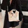 Bolsa Cesta de Legumes da Moda 2025 Nova Simples Elegante Bolsa Balde Elegante Retro Grande Capacidade Ombro Único Transversal